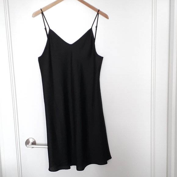 Black Slip Dress - Picture 3 of 6
